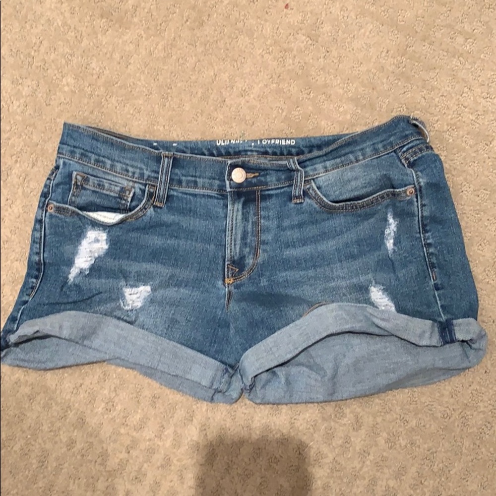 Distressed Jean Shorts